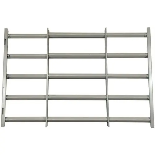 5-Bar Adjustable 1.375 in D x 22.75 in. W x 21 in. H Heavy Duty Max Window Guard, White - Pair 5-Bar Adjustable 1.375 in D x 22.75 in. W x 21 in. H Heavy Duty Max Window Guard, White - Pair