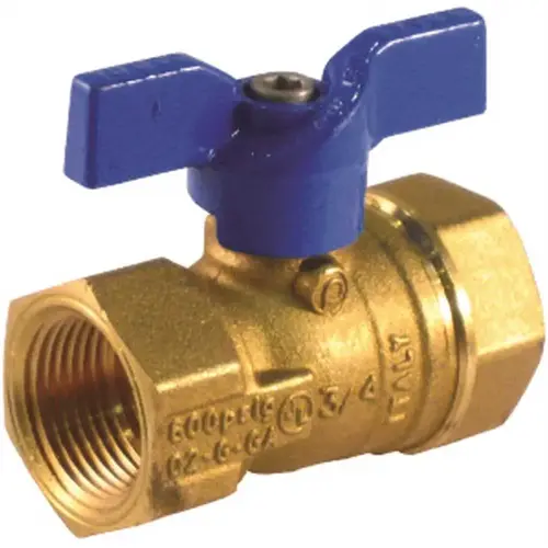 3/4 in. FIP x FIP Valve Bluecap li Gas Ball Valve