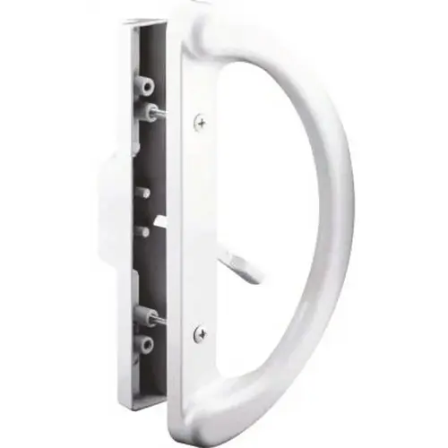 Sliding Door Mortise Style Handle Set, 3-15/16, White