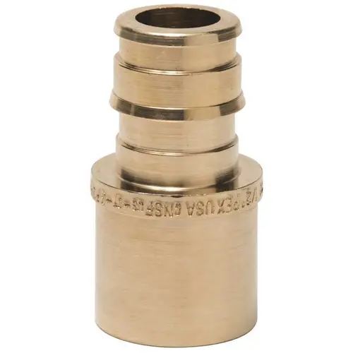 BRASS SWEAT ADAPTER, 1/2 IN. X 1/2 IN. FEMALE, PEX-A, LEAD FREE