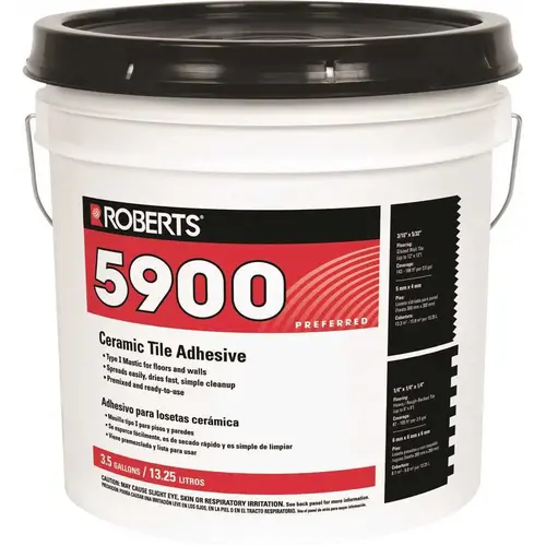 3.5 Gal. Ceramic Tile Adhesive Off-White