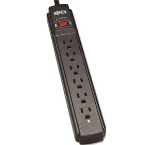 Tripp Lite TRPTLP606B 6-Outlet 6 ft. Cord 790-Joules Surge Suppressor, Black