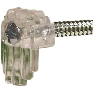 Anchor Wire 122313 MIRROR HOLDER KIT 4 CLIPS AND SCREWS Clear