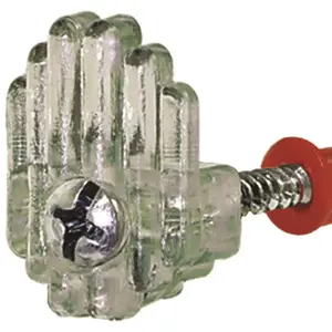 Anchor Wire 121144 MIRROR KIT WITH WALL ANCHORS Clear