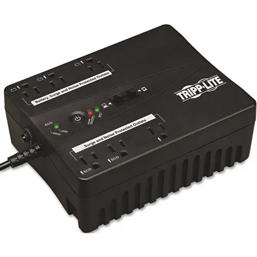 6-Outlet Eco Series Green 350VA UPS 120-Volt with USB, RJ11 Black