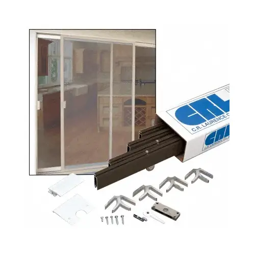 Bronze 49" x 81" Heavy-Duty Extruded K.D. Sliding Screen Door Kit - 1-3/4" Frame Bronze 49" x 81" Heavy-Duty Extruded K.D. Sliding Screen Door Kit - 1-3/4" Frame