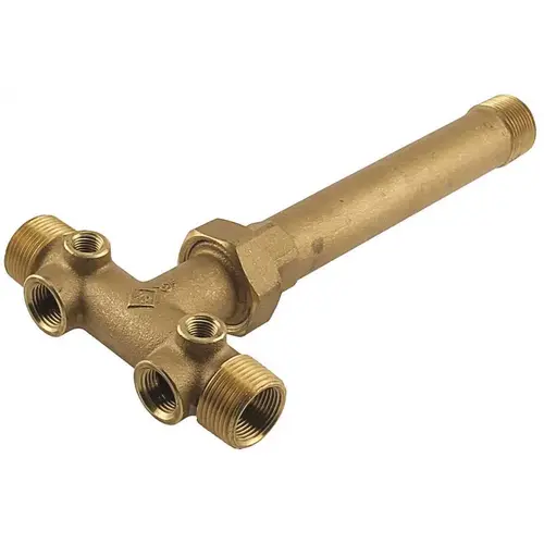 BRASS O-RING UNION TANK TEE, 1 N. X 10 IN. CENTRE END, LEAD FREE BRASS O-RING UNION TANK TEE, 1 N. X 10 IN. CENTRE END, LEAD FREE