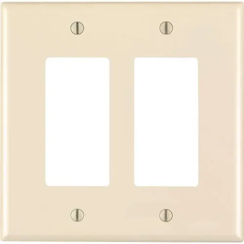 Decora 2-Gang Midway Nylon Wall Plate, Light Almond Decora 2-Gang Midway Nylon Wall Plate, Light Almond