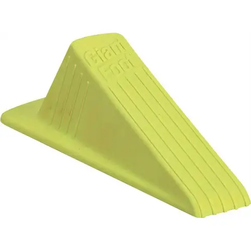 6-1/4 in. Yellow and Green Super Door Stop UNFINISHED
