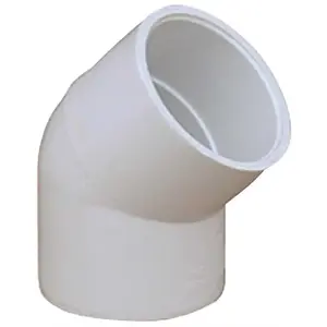 Proplus 2901066 PVC SCHEDULE 40 45 DEGREE ELBOW, 1-1/2 IN Off-White