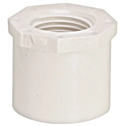 PVC SCH 40 SLIP X FIP BUSHING, 2 IN. X 1-1/2 IN White