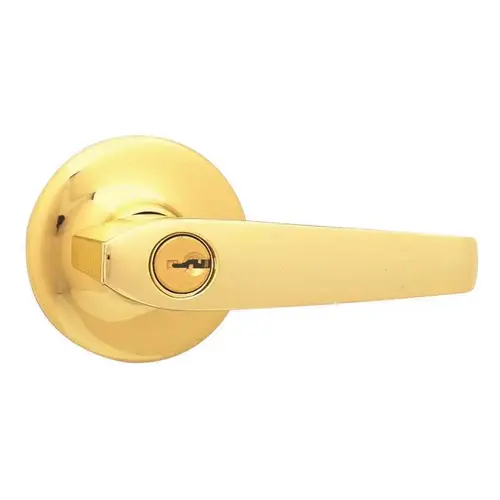 Kingston Keyed Entry Door Lever in Polished Brass Kingston Keyed Entry Door Lever in Polished Brass