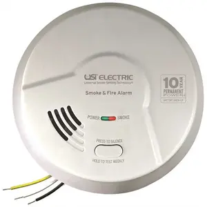 Universal Security Instruments Inc MI106S 10-Year Sealed Battery Back-Up Operated Smoke and Fire Alarm