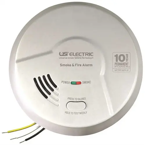 10-Year Sealed Battery Back-Up Operated Smoke and Fire Alarm