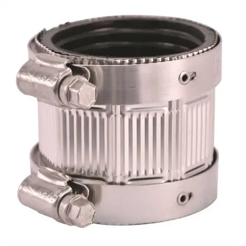 1-1/2" No-Hub Cast Iron To 1-1/2" No-Hub Cast Iron Shielded Coupling