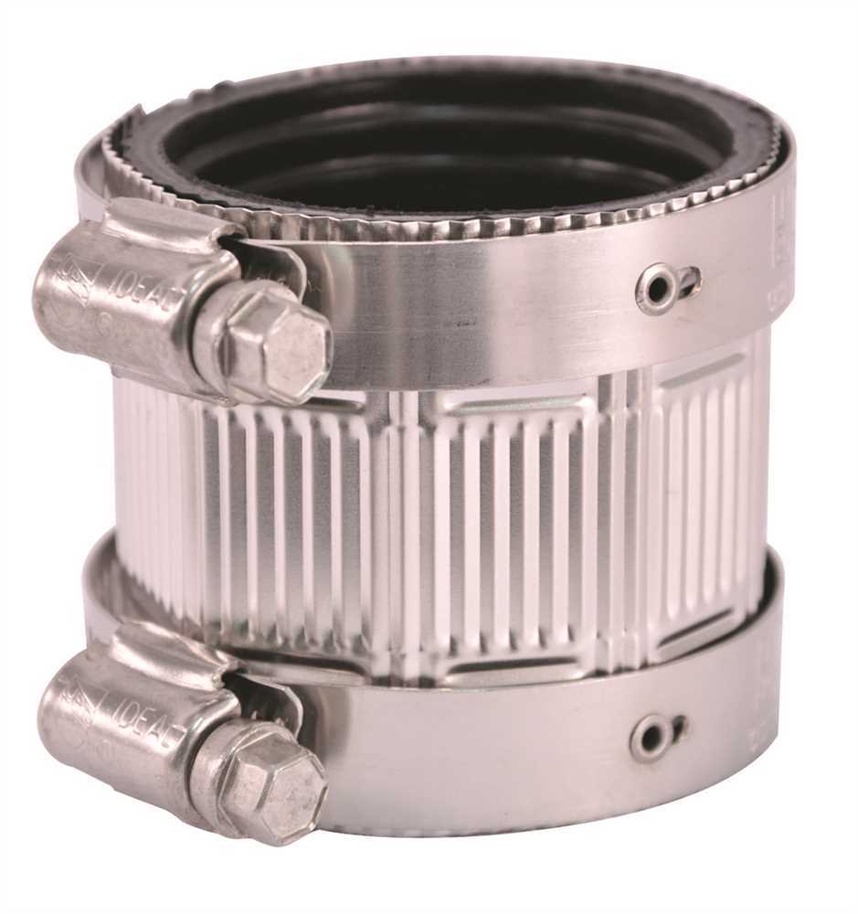 Fernco NH-150 1-1/2" No-Hub Cast Iron To 1-1/2" No-Hub Cast Iron Shielded Coupling