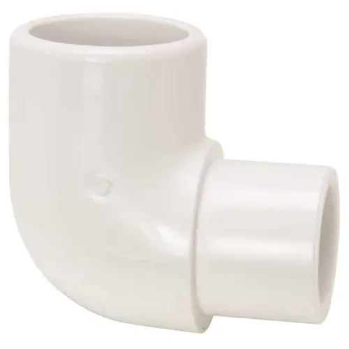 2 in. PVC Schedule 40 Pressure 90-Degree Spigot x Hub Street Elbow 2 in. PVC Schedule 40 Pressure 90-Degree Spigot x Hub Street Elbow