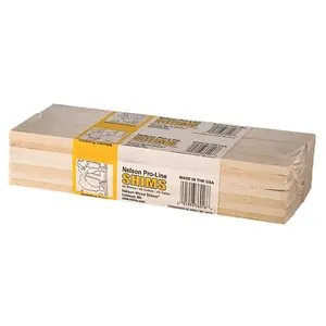 Nelson Wood Shims CSH12/42/12/48B CONTRACTOR SHIMS, 12 IN., 42 SHIMS PER BUNDLE Yellow Pack of 42
