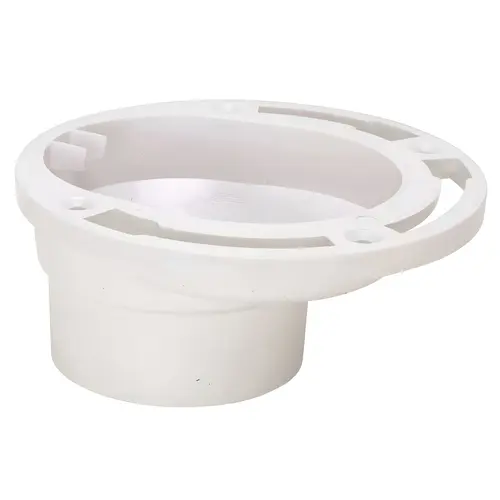 3" X 4" Pvc Schedule 40 Offset Closet Flange, Pvc Material, 4" Face Size, White Finish 3" X 4" Pvc Schedule 40 Offset Closet Flange, Pvc Material, 4" Face Size, White Finish