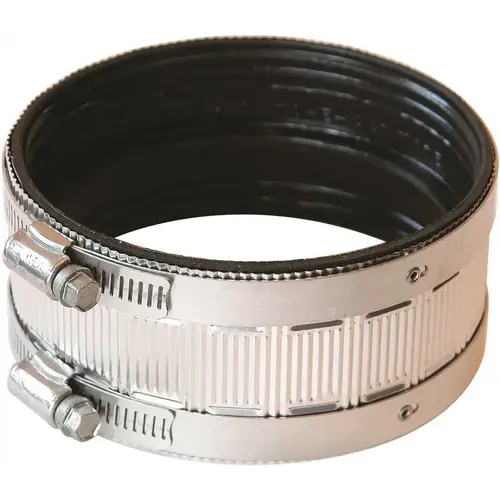 4 In. To 4 In. No Hub Cast Iron Shielded Coupling 4 In. To 4 In. No Hub Cast Iron Shielded Coupling