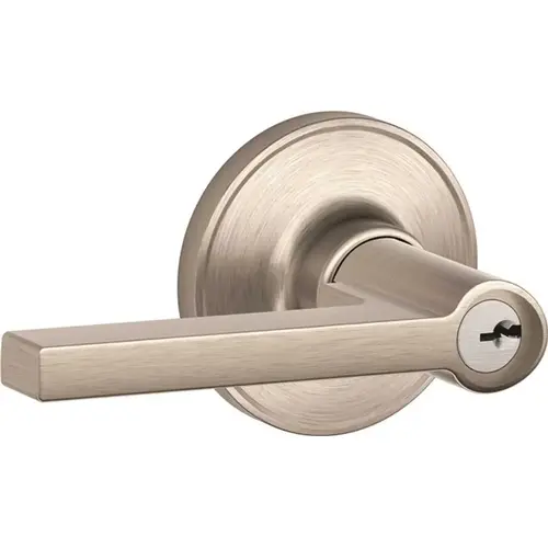 Solstics Satin Nickel Entry Lockset C Keyway Door Lever Solstics Satin Nickel Entry Lockset C Keyway Door Lever