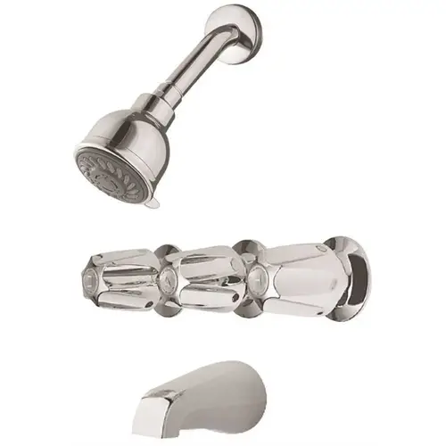 3-Handle 3-Spray Tub and Shower Faucet in Polished Chrome (Valve Included) 3-Handle 3-Spray Tub and Shower Faucet in Polished Chrome (Valve Included)