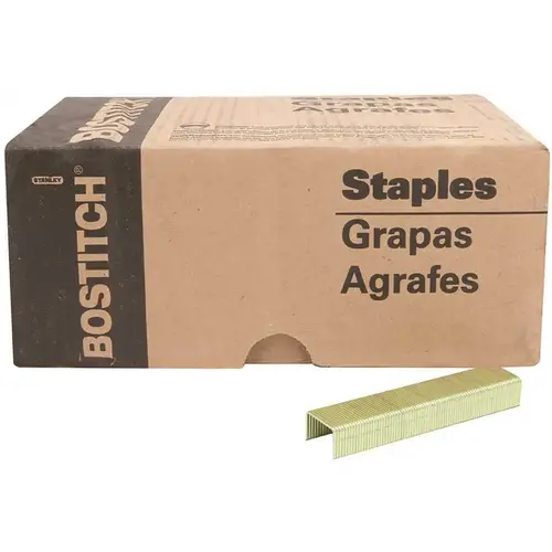 16 GAUGE S2 GALVANIZED CROWN/FLASH STAPLES, 1/2 IN - pack of 10000