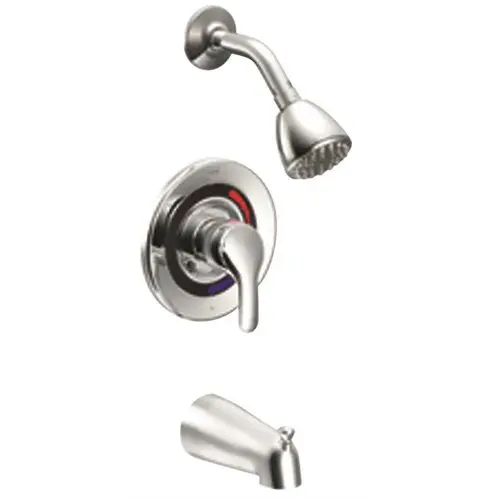 Baystone Lever Handle Tub/Shower Trim Kit for Use with Cycling Valves in Chrome