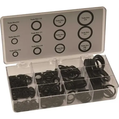 ASSORTED O RINGS Black - pack of 200