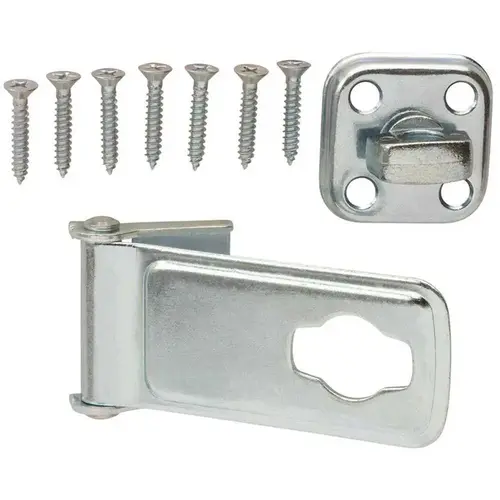 3-1/2 in. Zinc-Plated Latch Post Safety Hasp Zinc Plated Pack of 10 3-1/2 in. Zinc-Plated Latch Post Safety Hasp Zinc Plated Pack of 10