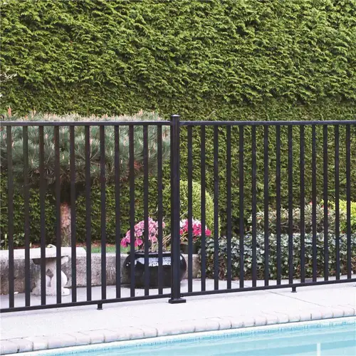 AquatinePLUS 5/8 in. x 72 in. x 4 ft. Black Aluminum Pool Fence Rail and Picket Kit AquatinePLUS 5/8 in. x 72 in. x 4 ft. Black Aluminum Pool Fence Rail and Picket Kit