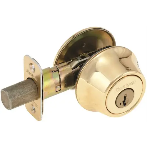 660 Polished Brass Single Cylinder Deadbolt Featuring SmartKey Security 660 Polished Brass Single Cylinder Deadbolt Featuring SmartKey Security