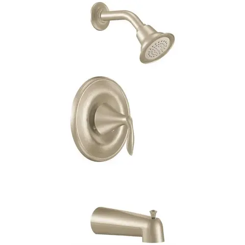 Eva Posi-Temp 1-Handle Tub and Shower Trim Kit in Brushed Nickel (Valve Not Included) Eva Posi-Temp 1-Handle Tub and Shower Trim Kit in Brushed Nickel (Valve Not Included)