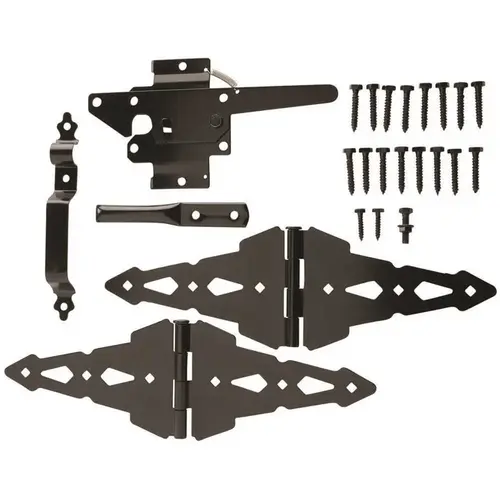 Black Post Latch Gate Set Pack of 5 Black Post Latch Gate Set Pack of 5