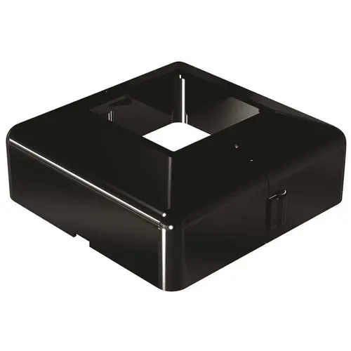 Aluminum Railing 4 in. x 4 in. Black Aluminum Post Base Cover
