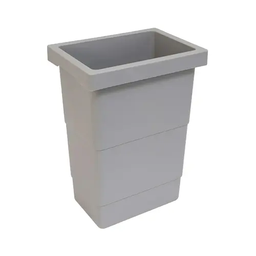 2.5 Liter Replacement Waste Bin, for Hailo Euro Cargo Capacity 2.5 L, plastic, Light gray Light gray