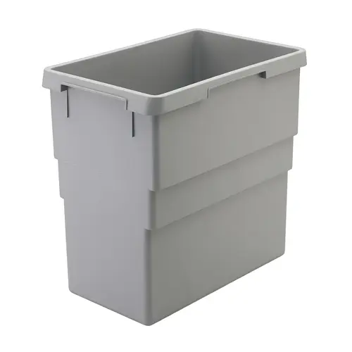 32 Quarts Replacement Waste Bin, for Hailo Euro Cargo Plastic, light gray, dim.: 397 x 225 x 413 mm Light gray