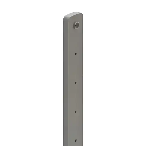 Optional Filler Strip, for LeMans II Gray, 500 x 49 x 12.7 mm Gray, Gallery rails: Chrome plated, shelf: White