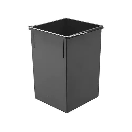 15 Liter Replacement Waste Bin, for Hailo Easy Cargo 30 Plastic, graphite gray, dim.: 220 x 220 x 350 mm Graphite gray