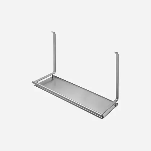 Multi-Purpose Shelf, Backsplash Railing System stainless steel effect Matt nickel/stainless steel