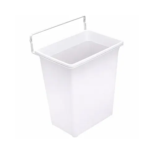 Door-Mounted Waste Bin, KV, 9 Qt White, KV# DWB975-W White