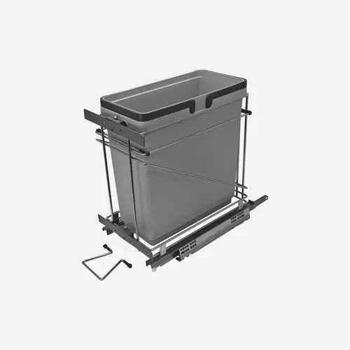 Waste Bin Pull-Out, Salice, Single 498 mm x 305 mm x 495 mm Steel / Plastic