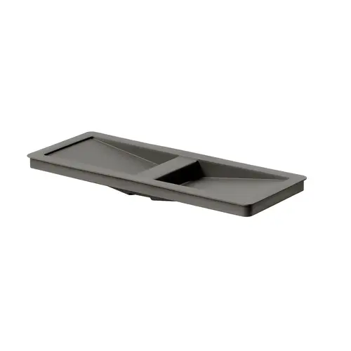 Replacement Lid, For 12 Liter Bin, Hailo Euro-Cargo 3619, Plastic Material, Light Grey Finish