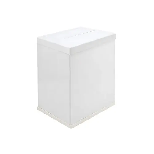 Free Standing Waste Bin, Hailo Snap-top white, capacity: 44 qt. Bin: White Lid and Base: Off white