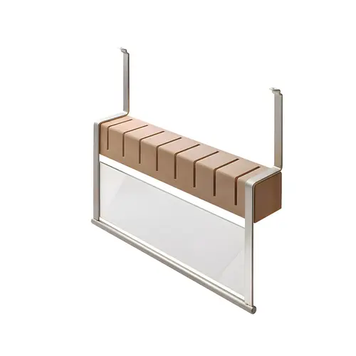 Knife Holder, Backsplash Railing System stainless steel effect Nickel matt