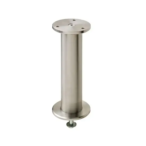 Countertop Support, Round Stainless Steel Effect
