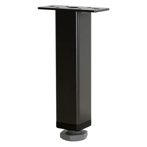 Adjustable Foot, YouK Shelf System Height: (4") 100 mm Jet black