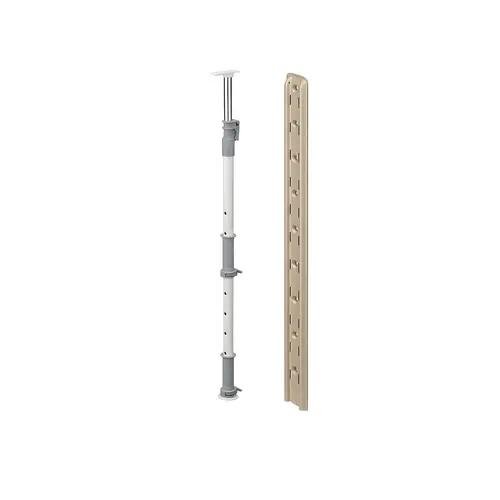Highboard Post Kit, for LeMans II Champagne Champagne, Gallery rails: Chrome plated