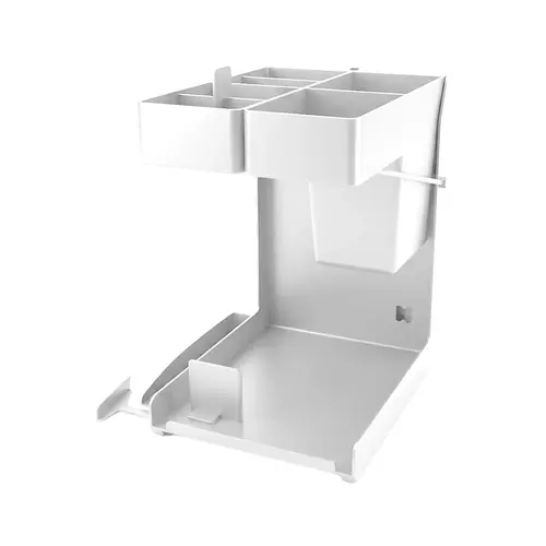 Base Unit Pull-Out, Kitchen Tower 450 silver Silver