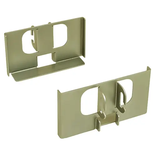 Dispensa Fineline Pantry Bracket Set Steel 101.6 mm 4" wide, steel, champagne Champagne